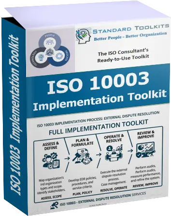 ISO 10003:2018 External Dispute Resolution Full Implementation Toolkit