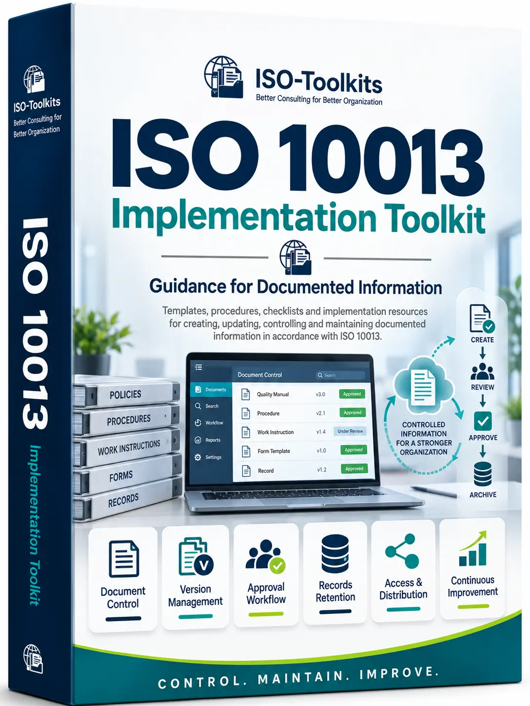 ISO 10013:2021 Documented Information Implementation Toolkit Cover