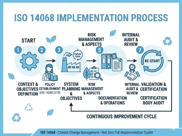 ISO 14068 Climate Change Management - Net Zero Full Implementation Toolkit