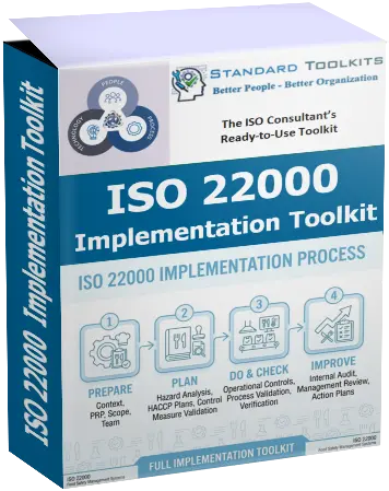 ISO 22000:2018 Food Safety Management Systems Toolkits
