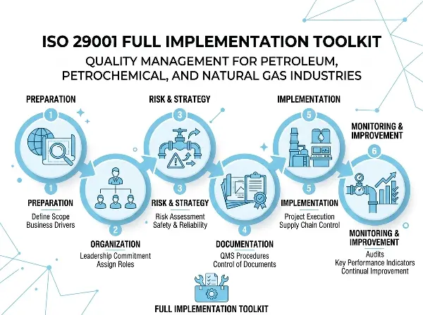 ISO 29001 Quality Management for Petroleum, Petrochemical and Natural Gas Industries Implementation Toolkits