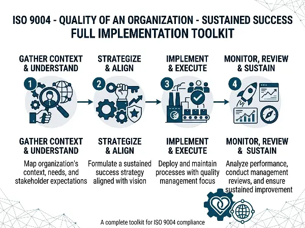 ISO 9004 - Quality of an Organization - Sustained Success Full Implementation Toolkit